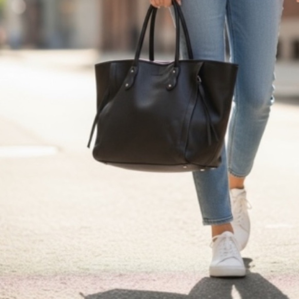AIMEE KESTENBERG
Rocker Leather Tote In Black